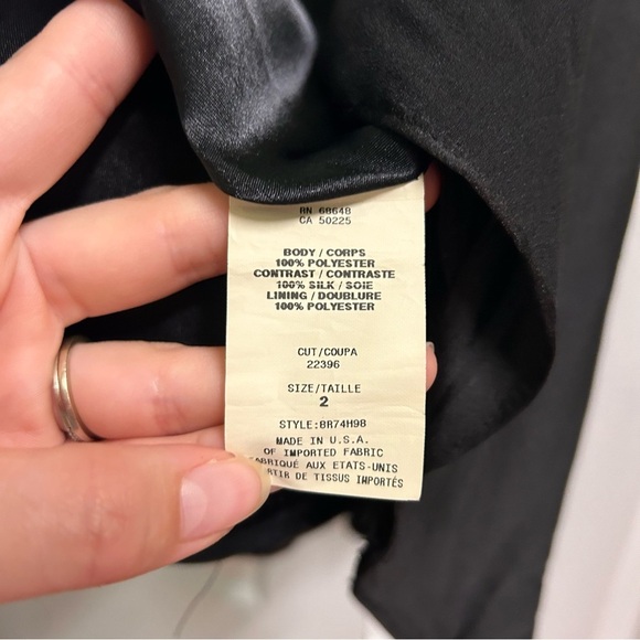 Black Whimsigoth Maxi Dress Formal Satin Silk Sz 2 Fairy Grunge y2k V-Neck - Picture 8 of 13